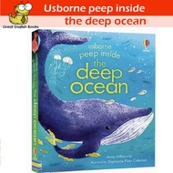 (In Stock)    พร้อมส่ง   หนังสือบอร์ดบุ๊ค Usborne Peep Inside the Deep Ocean Hardcover หนังสือเด็กภาษาอังกฤษ by Great English Books