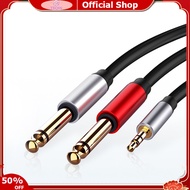 TEQIN IN stock Jack 3.5mm to 6.35mm Adapter Audio Cable for Mixer Amplifier CD Player Speaker 6.5mm 3.5 Splitter Jack Male Audio Cable