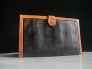 【老時光 OLD-TIME】早期二手老包TRUSSARDI寬版長皮夾