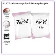 DAS Modelling Clay 1000 GR / Tanah Liat 1 KG White / Terracotta. DAS Tanah Liat Prakarya 500-1000G