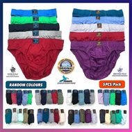 SWISS POLO & BRITISH POLO BRIEF 5pcs/pack Underwear Men 100% Soft Cotton Seluar Dalam Lelaki Men Und