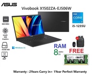 Asus Notebook (โน้ตบุ๊ค) Vivobook (X1502ZA-EJ506W) : i5-1235U/8GB/512GB M.2 SSD/Intel Iris Xe graphics/15.6" FHD/Win11 /Warranty2Y #X1502ZA-EJ506W