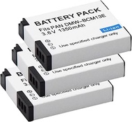 3 pack DMW-BCM13E Replacement Camera Battery 3.6V 1350mAh for Panasonic DMW-BCM13PP VSK0800 Lumix DM
