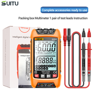SUITU มัลติมิเตอร์แบบดิจิทัลอัจฉริยะ SZ02จำนวน9999ความต้านทานกระแสแรงดันไฟฟ้า RMS