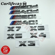 For BMW Gray X1 X2 X3 X4 X5 X6 X7 M35i M40i M50i M40d M50d Car Logo Rear Emblem Badge Sticker