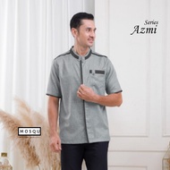 Baju Koko Pria Dewasa Katun Madinah Lengan Pendek Model Azmi