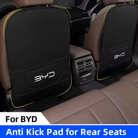 Car Seatback Protector Pad For BYD Atto3 Han Song plus Seagyll V2l Dolphin F3 E6 G3 I3 Ea1 Child Ant