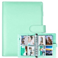 A5 Notebook Photocard Binder with 4 Pockets Sleeves 6 Ring  PU Leather Binder Loose Leaf Personal Or