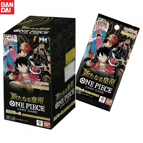 Bandai OP-09 Anime One Piece The New Emperor TCG Card Game Booster Box - 6 Cards Per Pack Collection