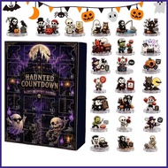 24 Days Halloween Countdown Calendar 2D Acrylic Halloween Figures 24 Days Creepy Countdown Calendar 