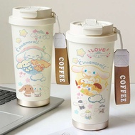 tumbler cute tumbler tahan sejuk budak ceramic mug Anjing kayu manis, anjing telinga besar, cawan te