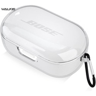 WALKIE Compatible with Bose QuietComfort Earbuds Case Cover, Protective Soft Clear TPU Case for Bose QuietComfort Noise Cancelling Earbuds with Keychain (Clear)