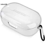 WALKIE Compatible with Bose QuietComfort Earbuds Case Cover, Protective Soft Clear TPU Case for Bose