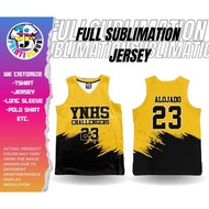 SUBLIMATED JERSEY - YNHS | NBA CUT |  (CUSTOM JERSEY NAME/SURNAME/NUMBER)