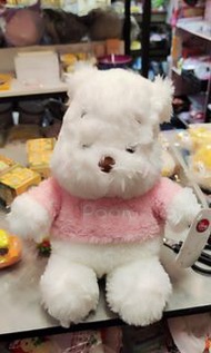 全新日本正版 disney winnie the pooh 小熊維尼 白色聖誕節公仔