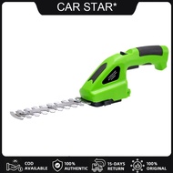 [Free Shipping] 2 In 1 Wireless Fence Scissors Electric 36 V Household Trimmer Portable Handheld Tri