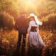 sweety Bride Cowgirl Hat Novelty Cowboy Hat Summer Beach Hat Cowgirl Hat with Long Veil