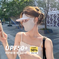 PXGˉXXIO Taylormade¯Titleist OVANCY brim face Kini sunscreen female summer UV protection ice silk full face sunshade breathable face shield tide