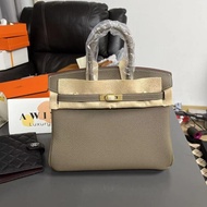 【 Awin 】Hand sewn Togo Leather Handbag for Women gift