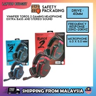 HEADPHONE Vinnfier TOROS 2 Gaming Headphone Extra Bass and Stereo Sound headset