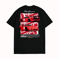 Reviv F169 KARIMAKE Unisex Distro T Shirt T Shirt Image of FERRARI F40 RED LBWK LIBERTY WALK V2 S-5X