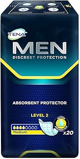 NRS Healthcare Tena for Men Absorbent Protectors - Level 2, (Eligible for VAT Relief in The UK)