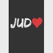 Judo: Notebook A5 Size, 6x9 inches, 120 lined Pages, Martial Arts Fighter Fight Sports Love Heart