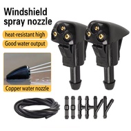 Car Windshield Wiper Washer Spray Nozzle Fits Most Car Models Car 3 Holes Windshield Washer Nozzle W