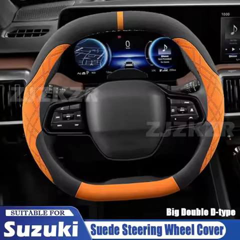 For Suzuki Grand Vitara Swift SX4 Vitara E-Vitara Car Steering Wheel Cover Anti Slip Sweat Absorbing