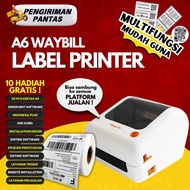 A6 Bluetooth Thermal Printer iOS Android Shipping Label Printer Bar Code AWB Printer