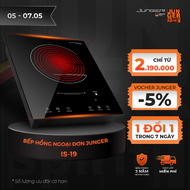Bếp đơn hồng ngoại JUNGER IS-19 2200W Không kén nồi Hàng Chính Hãng Bảo Hành 24 Tháng