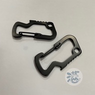 [Mumu House] Small Dogfish E Multifunctional D-Shaped Buckle Carabiner Quick Hanging 3CR13 High Hard