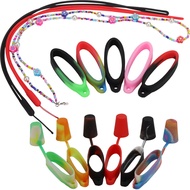 13PCS Anti-Lost Silicone Rubber bands Holder with Necklace Lanyard for holding Elfbar series Diameter 40mm/1.57 inch