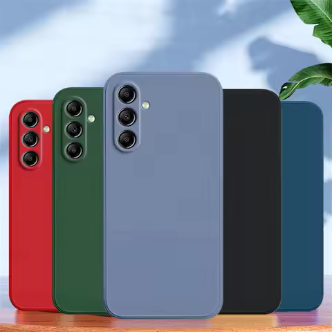 For Samsung Galaxy A54 5G Case Samsung Galaxy A04E A14 A24 A34 A54 5G Cover Shockproof Liquid Silico