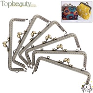 TOPBEAUTY Purse Frame Kiss Clasp Vintage Pattern Metal Bag Clasps Bag Hardware Bag Making Bag Kiss C