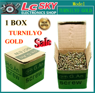 The 1BOX (TURNILYO GOLD) 3/4" GOLD SCREWS ROUNDED HEAD 800pcs