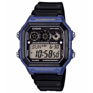 CASIO ORIGINAL - AE-1300WH-2AVDF - MEN - Black - Strap Resin - Jam dunia JD17ST # Jam Tangan Pria Co