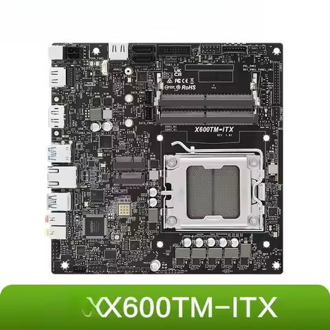 X600TM-ITX Thin Mini ITX Motherboard for AMD Ryzen 7th/8th Gen AM5 Socket All-in-One Host Mainboard