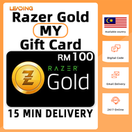 Razer Gold PIN Malaysia RM100⚡Razer Gold Gift Card ⚡ Gold coin card MY⚡Malaysia Razer Top-up⚡Gold co