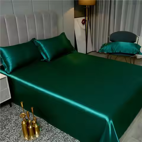 JuwenSilk New Double sided Ice silk bed sheet , double bed single bed, summer bed linen, machine was