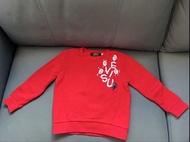 EVISU 童裝紅色長袖衛衣 （110）男女都合適