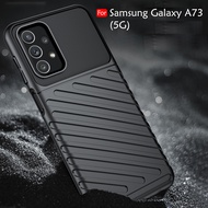 Carristo Samsung Galaxy A73 5G Storm Thick TPU With Shockproof Design Back Case Cover Protection Soft Silicone Casing Phone Mobile Anti Shock Housing