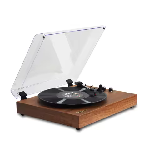 Vinyl Record Player Retro Turntable Vintage Gramophone Compatible with 7/10/12in Vinyl Records 33/45