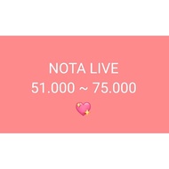 LIVE NOTE 51K ~~ 75K