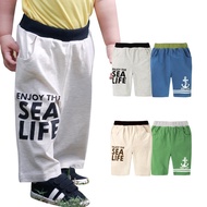 augelute Pure Cotton Sports Pants Middle Casual Elastic Shorts Baby Boy Two-Piece Set 60317