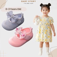 Kasut Budak Baby Girl With Ribbon And Stars Shoe Untuk Toddler Kids Sandal Kanak Kanak Perempuan