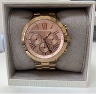 Michael kors 三眼手錶 玫瑰金  mk5778