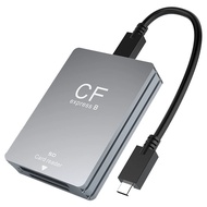 2 in 1 CFexpress Type B SD Card Reader Portable CF Express Reader USB 3.2 10Gbps Dual-Slot with USB 