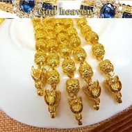 Yellow Jewelry Men's Necklace 916 Golden 916 Gold Tyrant 916 Gold Hollow Faucet Necklace salehot