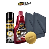 Meguiars ผลิตภัณฑ์ขัดเคลือบทุกผิวสีรถ Deep Crystal Wet Look และ น้ำยากำจัดคราบแมลง และยางมะตอย โฟมสล